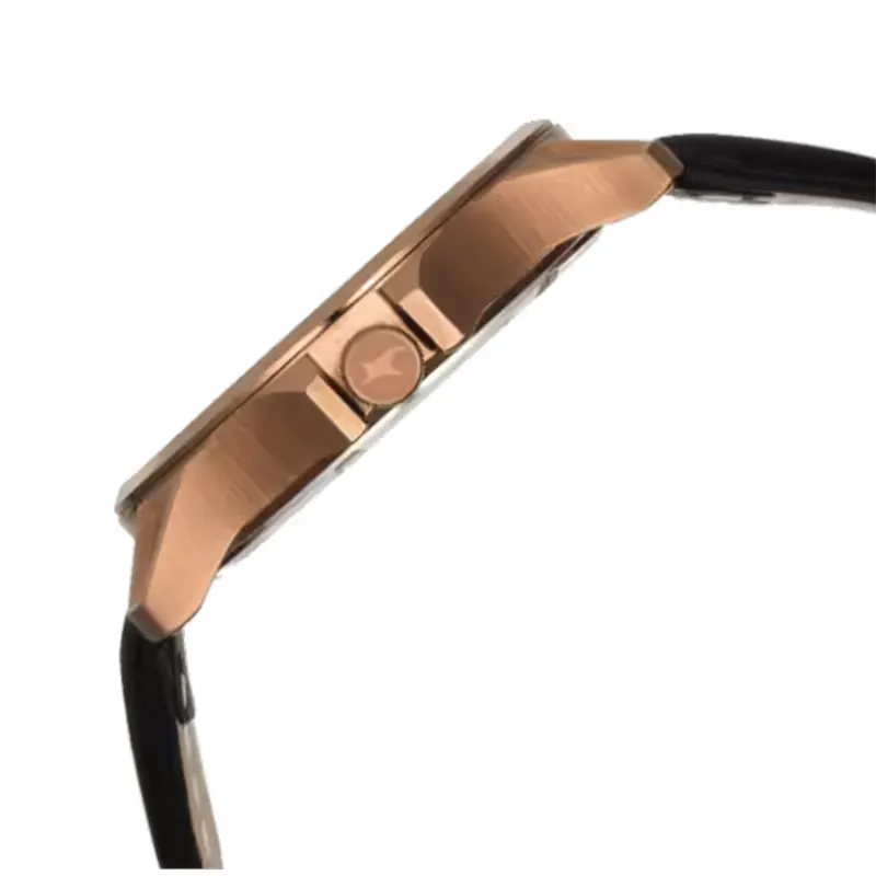 Fastrack Groove Date Dark Grey Dial Men's Watch- 3323QL02